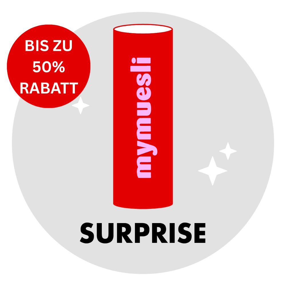 Teaser für mymuesli Surprise Müsli Dose
