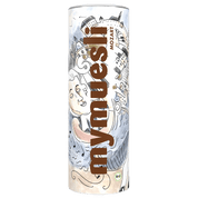 mymuesli Dose Mozart Müsli vor schwarzem Hintergrund.
