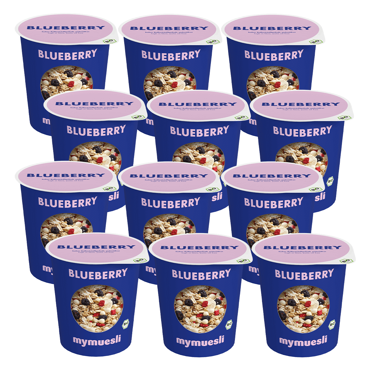 mymuesli 2Go Blueberry Müsli 12er-Packung im Überblick.