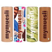 mymuesli Bio Choco Nuts Fan Paket mit 4 leckeren Bio Müslis: Choco Nuts Crunchy Granola, Chocolate Hazelnut Almond Granola, White Choc Pistachio Crunch und Choco Brownie Müsli