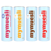 Das Low Sugar Crunch Probierpaket bestehend aus Low Sugar Crunch Sorten Yoghurt Raspberry, Roasted Nuts, Choco und Berry. 