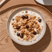 mymuesli Bio Caffè Latte Crunch in Schale.