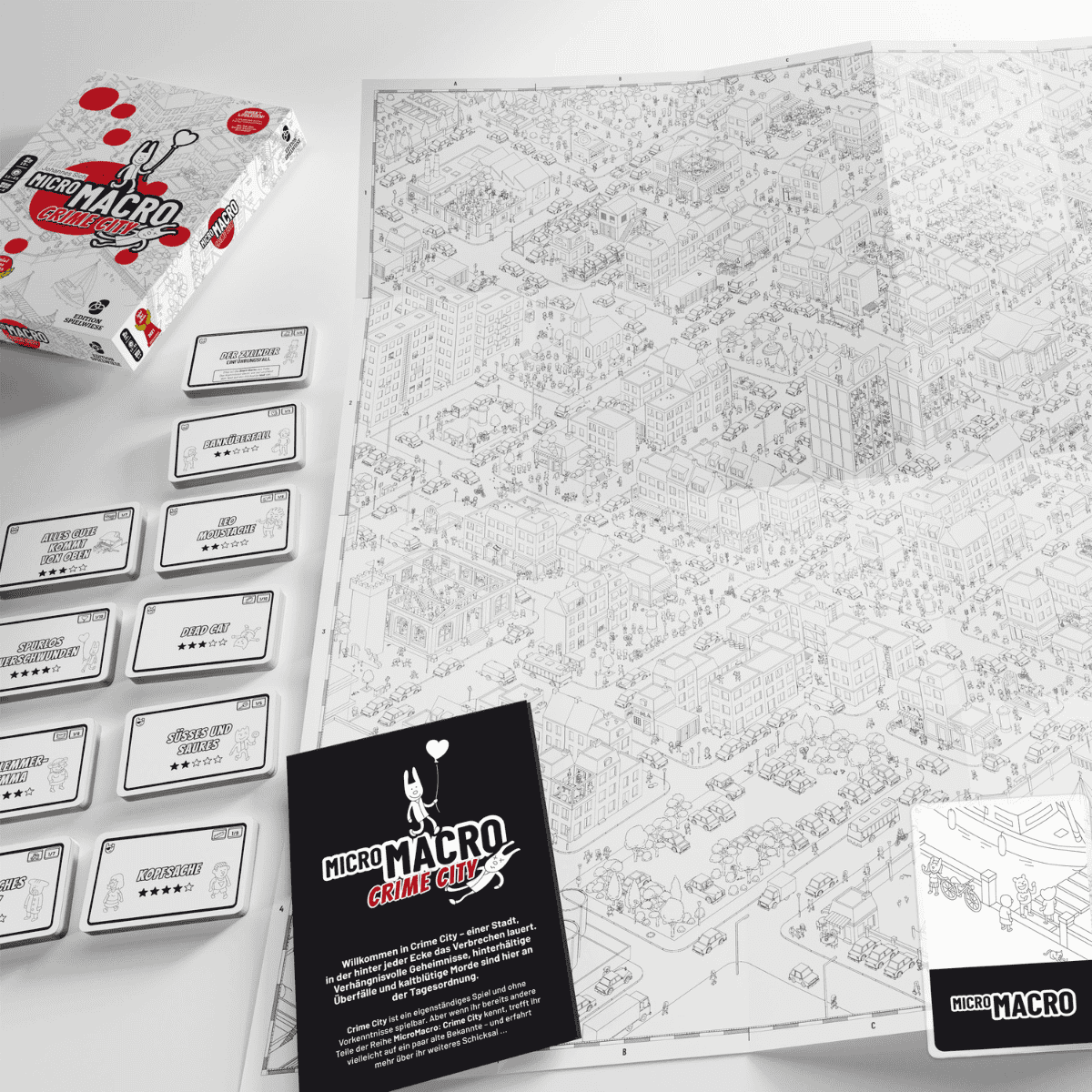 Micro Macro Crime City Spiel-Inhalt