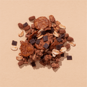 mymuesli Bio Chocolate Müsli Zutaten mit Schokoplättchen und Schokoflakes