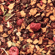 Nahaufnahme der feinen Teemischung Red Ruby von Tree of Tea.